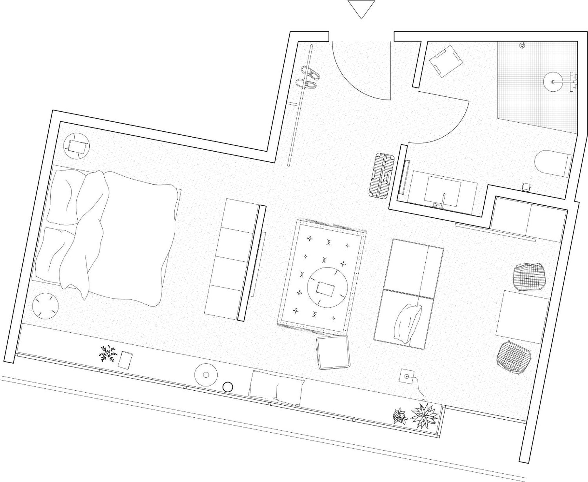 Deluxe Doppelzimmer mit Blick auf das Schloss