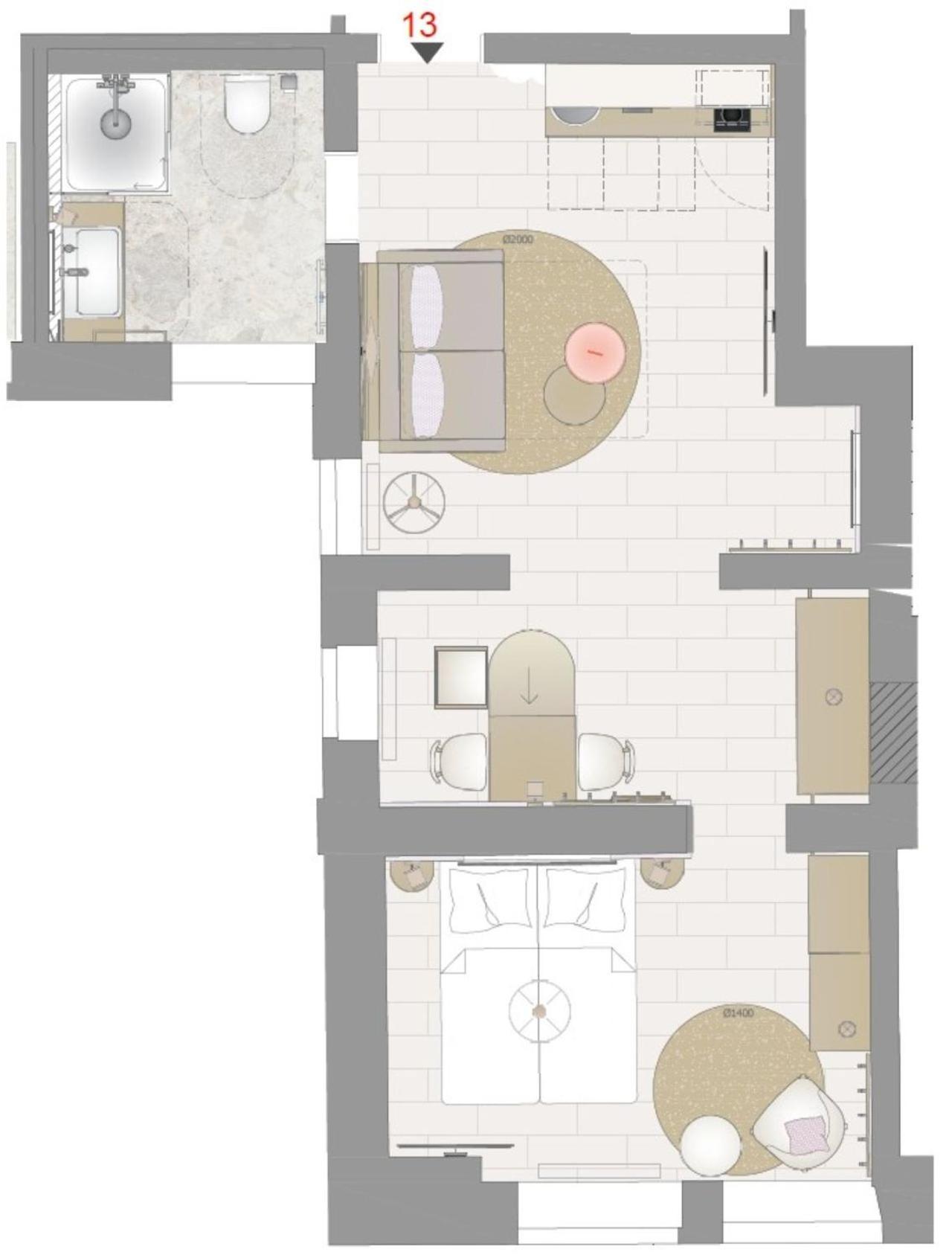 Apartment mit Stadtblick