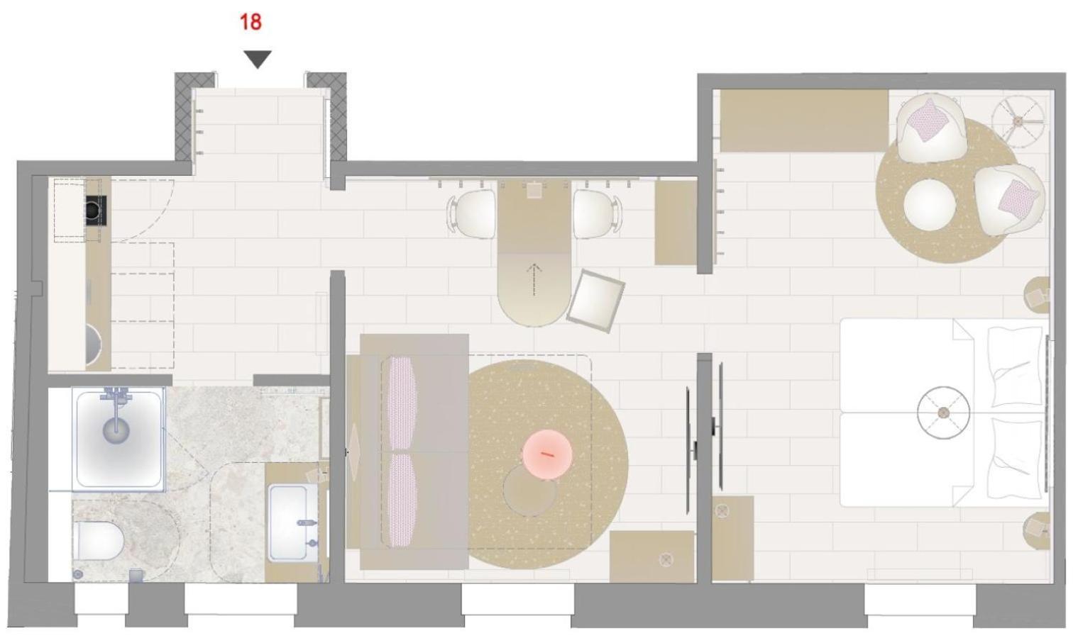Apartment mit Stadtblick