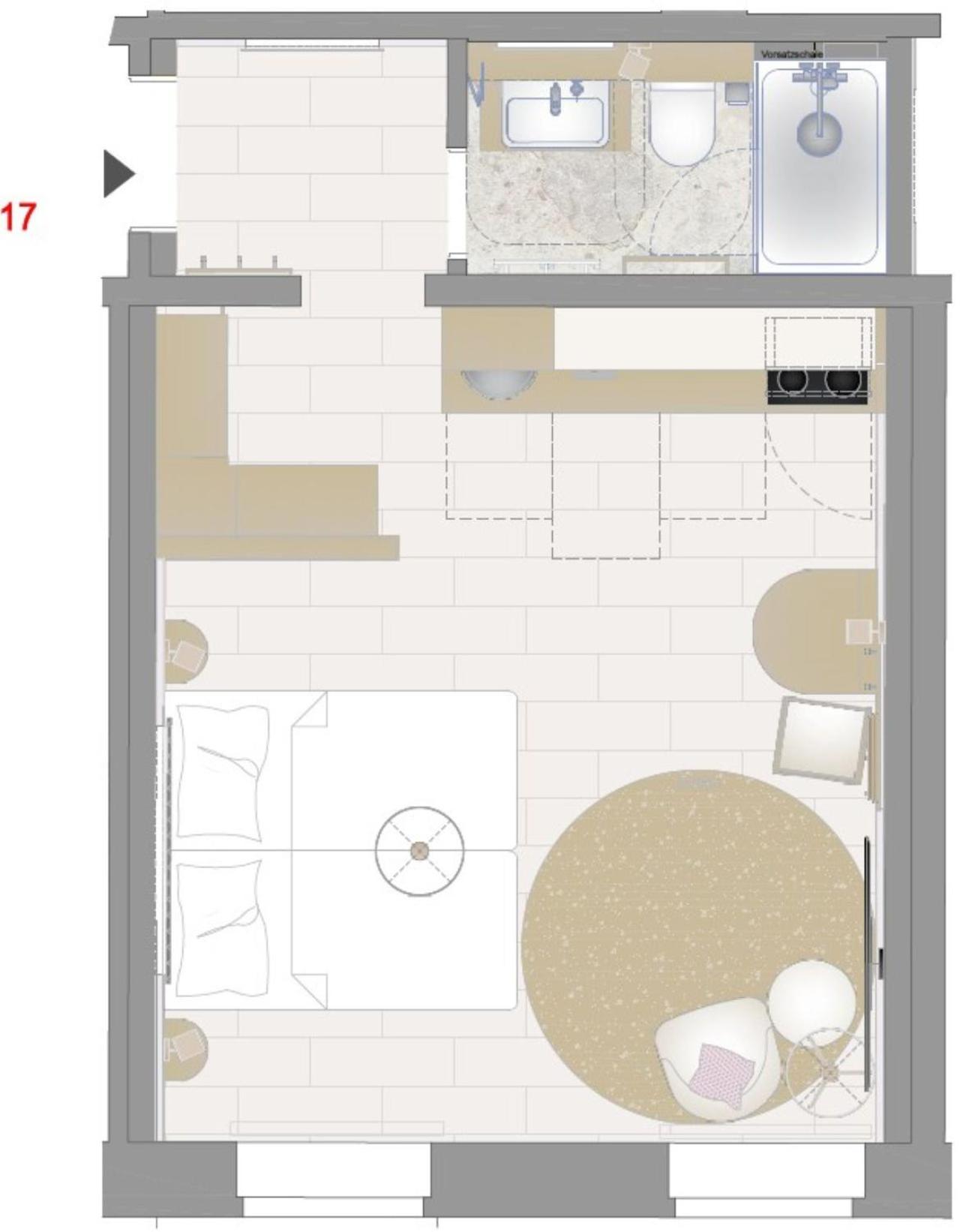 Apartment mit Stadtblick