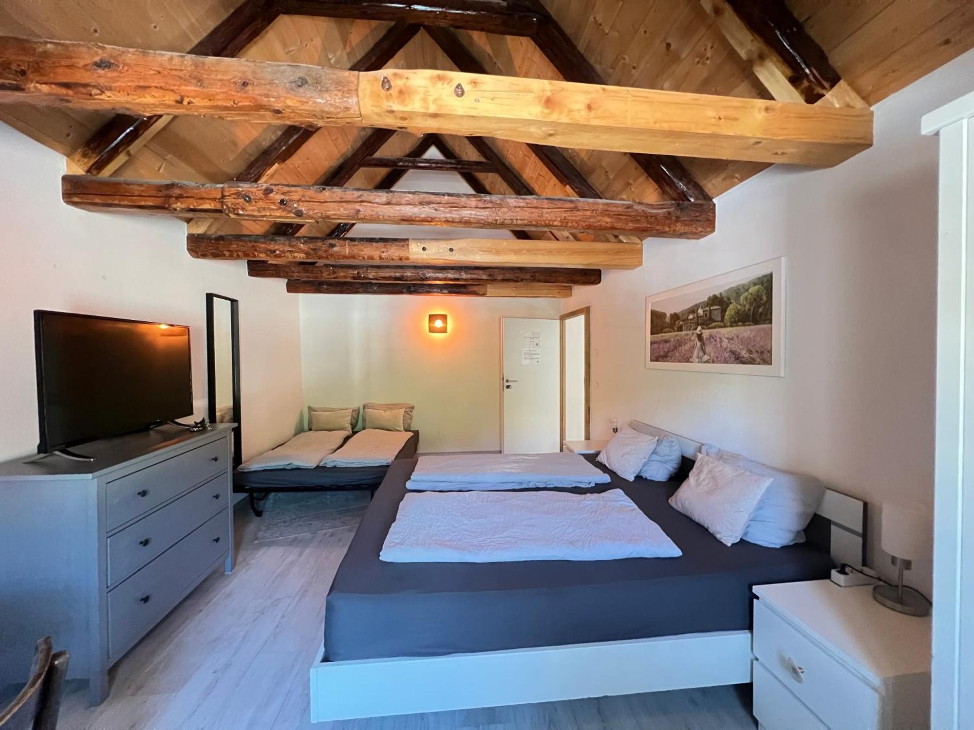 Dreibettzimmer mit Aussicht