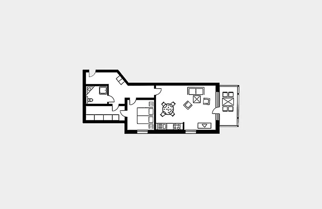 Strandvillen Binz - Ferienwohnung mit Meerblick, 1 Schlafzimmer und Balkon SV-752-1
