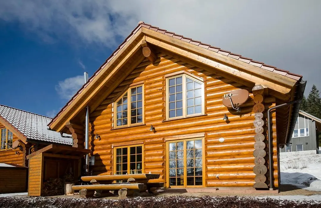 Luxus-Ferienhaus Blockhaus Chalet Nr 2 Toplage am Feldberg mit Sauna, Outdoor-Hottub, Kamin auf 1300m üM-1