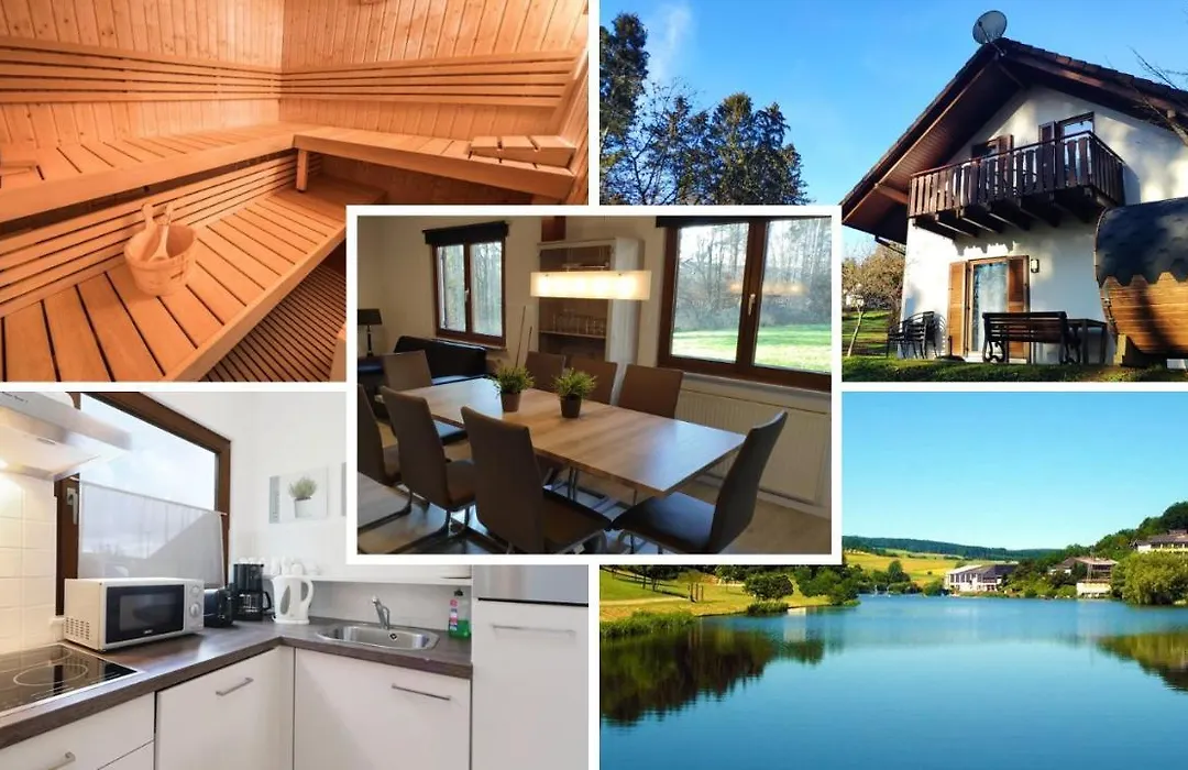 Seepark Kirchheim Ferienhaus bei Zeta mit Sauna-1
