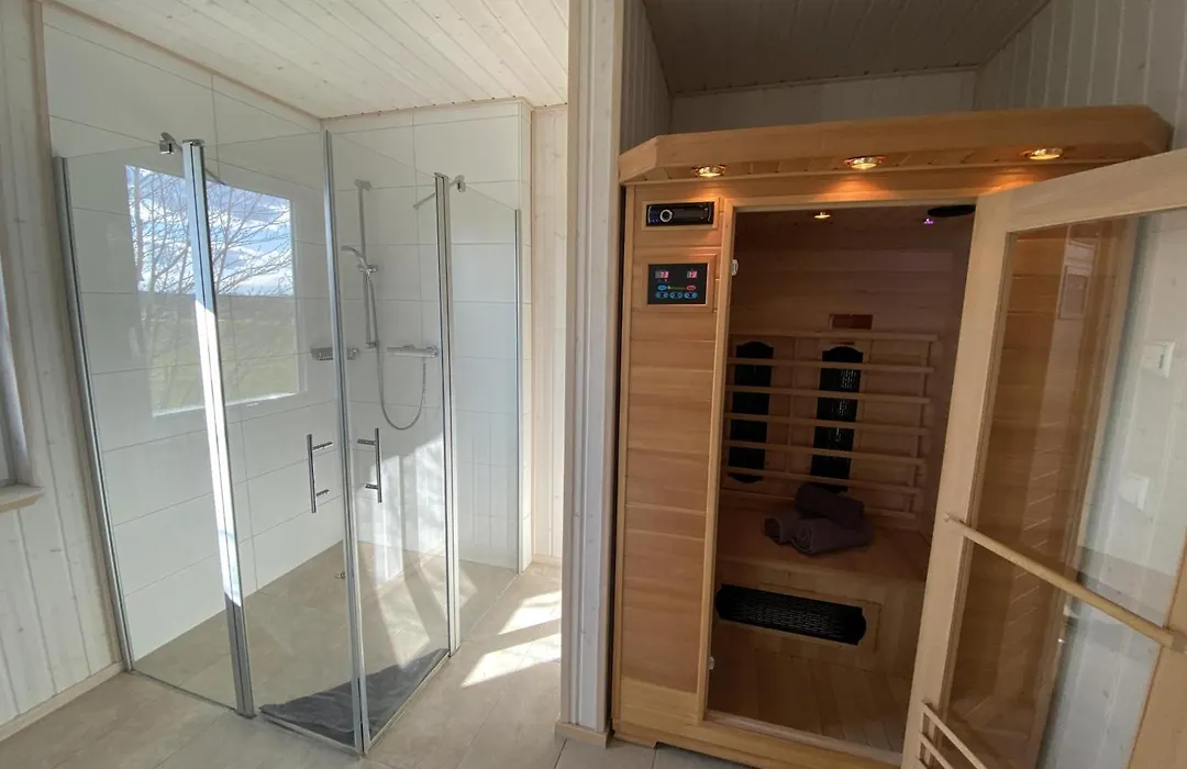 Ferienhaus Skipper Hus by Seeblick Ferien ORO, Kamin,Sauna-1