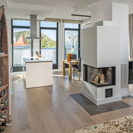 Villa Philine - Penthouse 28 Mit Panoramablick, Pool, Spa & Kamin-2