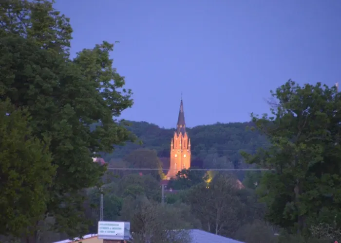 Ferienwohnung mit Blick auf die Burg Stargard