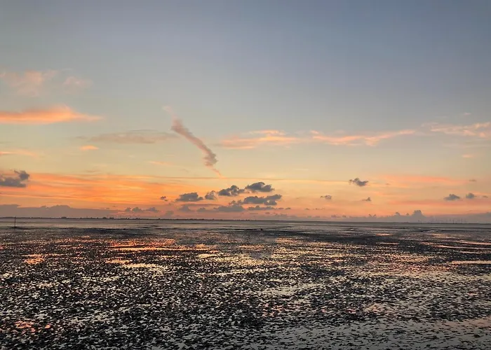 Gemütliche Wohnung mit Sonnenterrasse im blauen Holzhaus