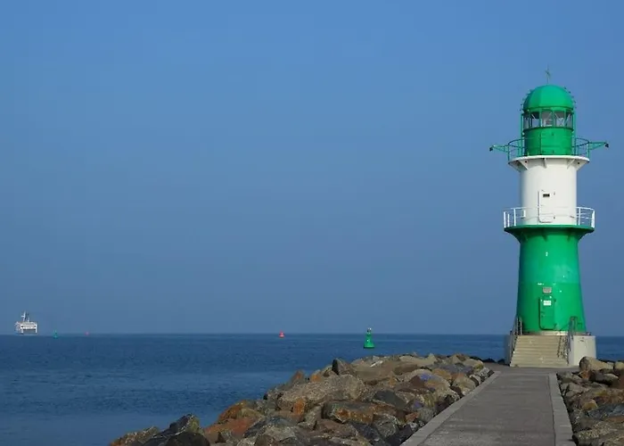 Seeblick Warnemünde - Fewo Mit Meerblick Und Balkon Direkt Am Strand Für 2-4 Pers