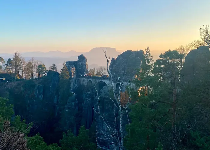 Elbtalblick Königstein im Deutschen Haus