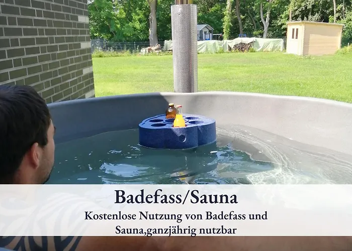 Fewo River I Wellness Oase im Winter I inkl Badefass I Kamin I Sauna
