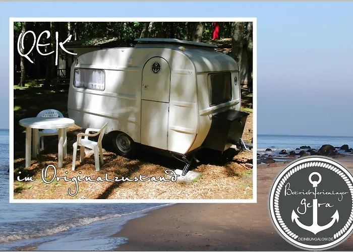 DDR Wohnwagen QEK direkt am Strand