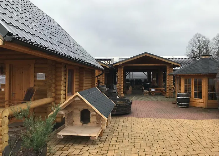 Wellness Hütte am Zwenkauer See bei Leipzig